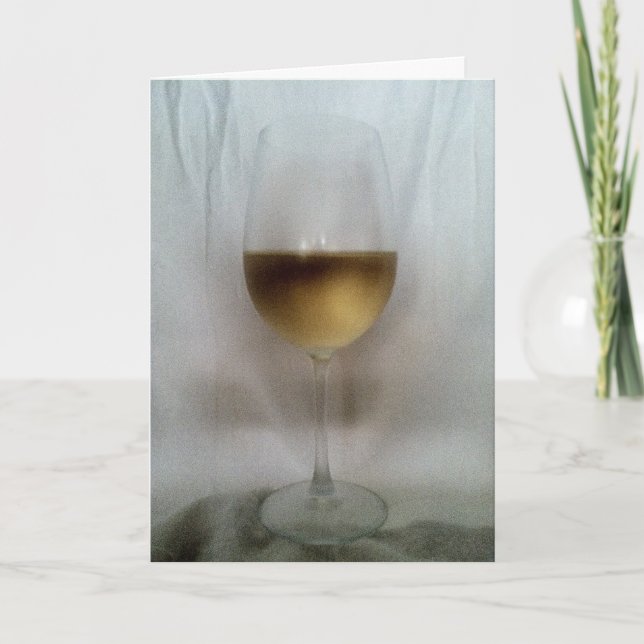 Saúde! Cartão de Saudação Chardonnay (Frente)