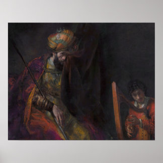 Saul e David (Mauritânia) por Rembrandt - Poster