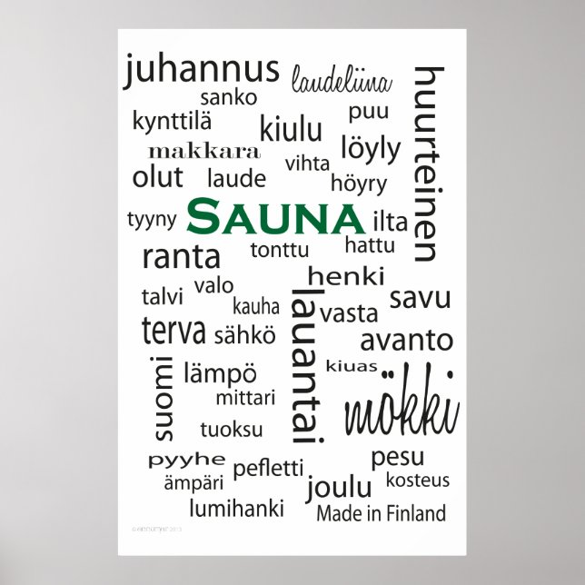 Sauna juliste - poster (Frente)