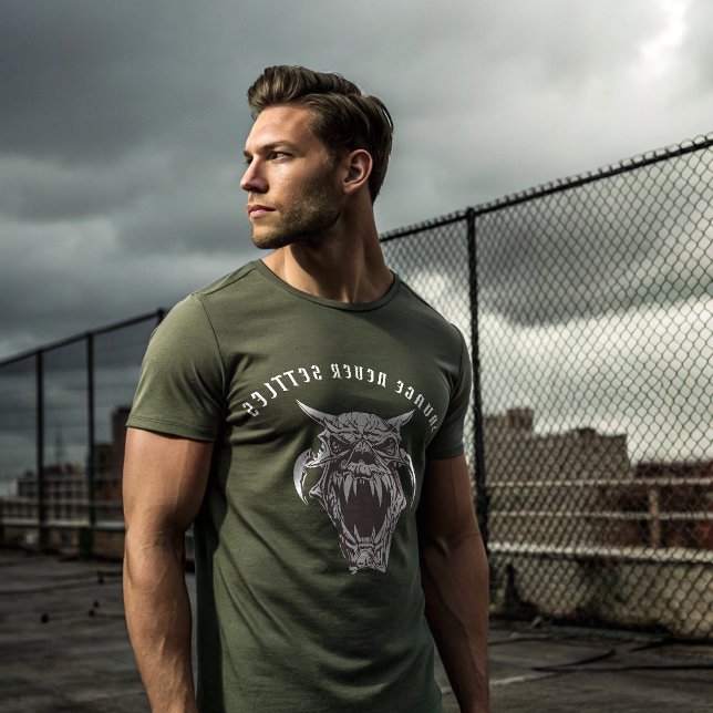 Savage Nunca Coloca Camisa T - Caveira Selvagem Al (Criador carregado)