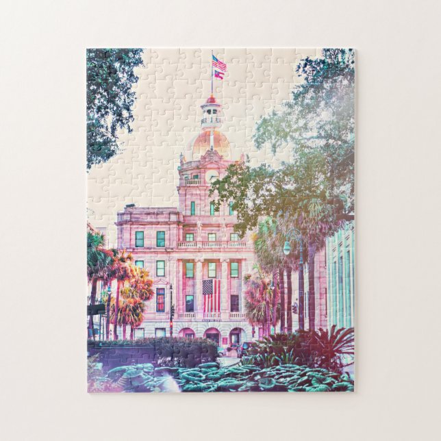 Savannah City Hall Quebra-cabeça (Vertical)