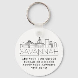 Savannah Stylizou o Chaveiro de Slogan Personaliza