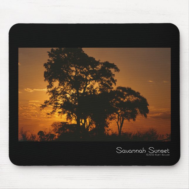 Savannah Sunset Mouse Pad (Frente)