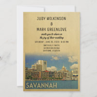 Savannah Wedding Convite Georgia