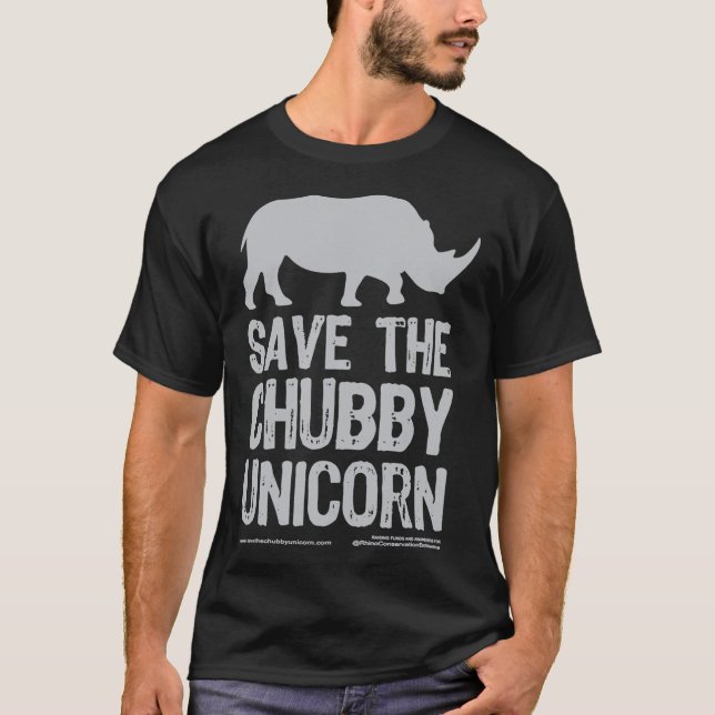 Save The Chubby Unicorn - Grey Classic T-Shirt (Frente)