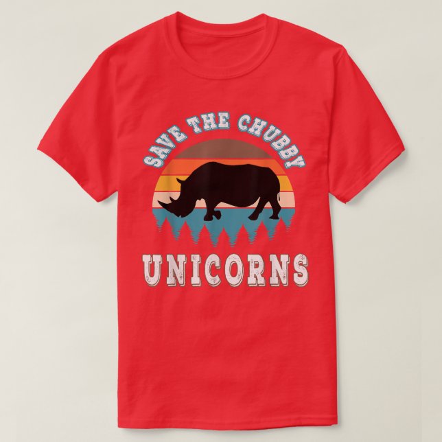 Save the chubby unicorns T-Shirt (Frente do Design)