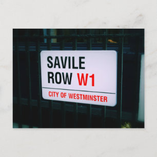 Savile Row - Londres - Cartão Postal