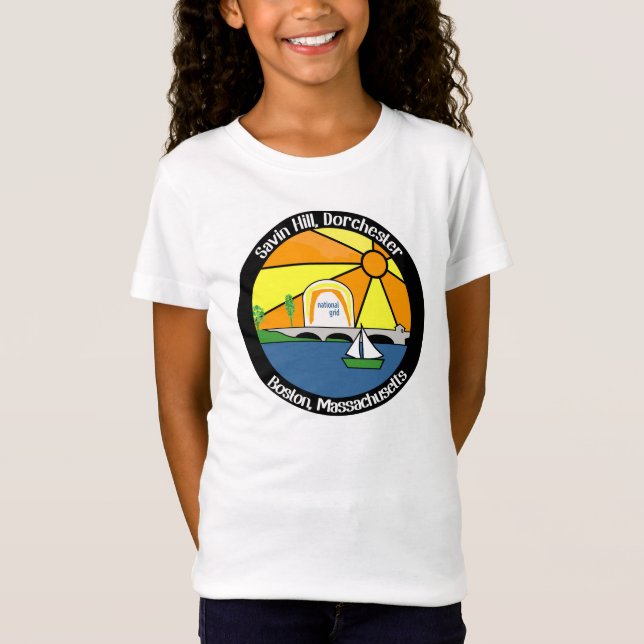 Savin Hill Beach Souvenir T-Shirt (Dorchester) (Frente)