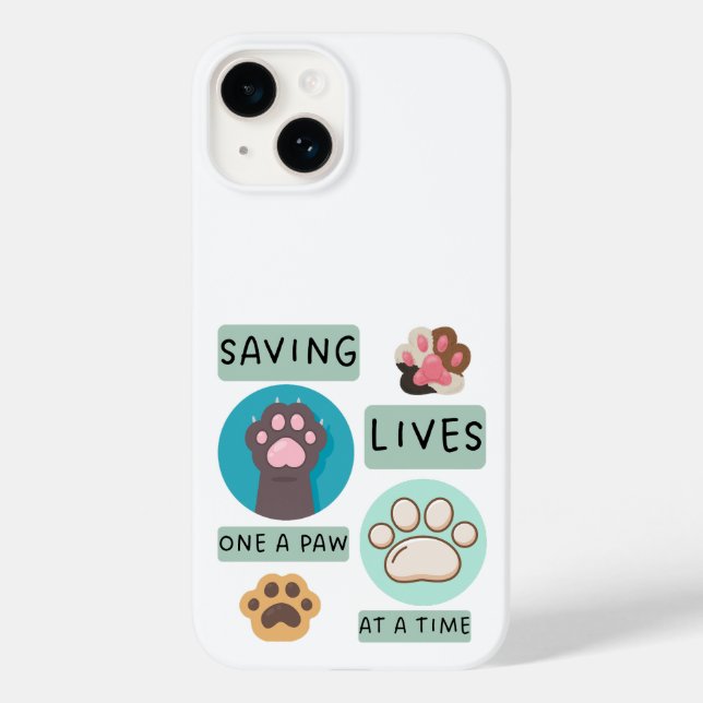 Saving Lives One Paw At A Time – Vet Animal Design (Verso)