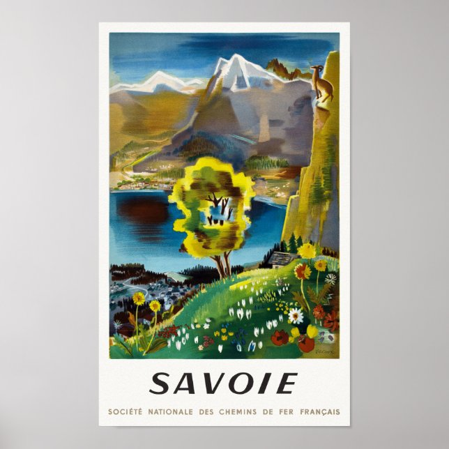 Savoie France Poster vintage 1946 (Frente)