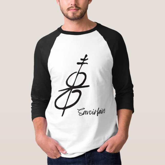 Savoir Faire 3/4 Capa Raglan T-Shirt (Frente)