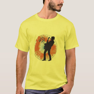 saxofone laranja T-Shirt