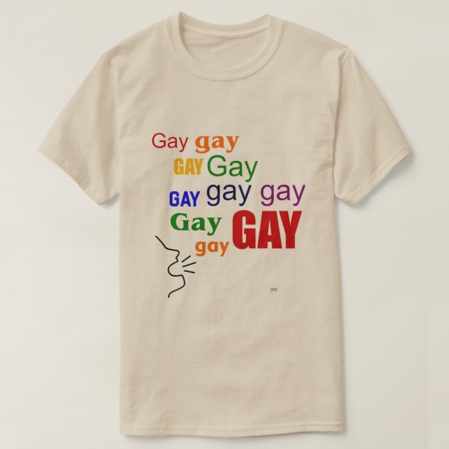 SAY GAY T-Shirt (Frente do Design)