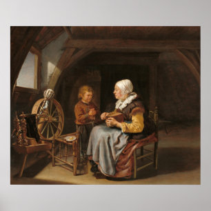 Say Grace - Frans van Mieris Fine Art Poster
