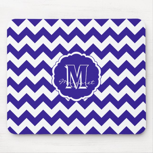 SC Chevron Mouse Pad Blue e White Light (Frente)