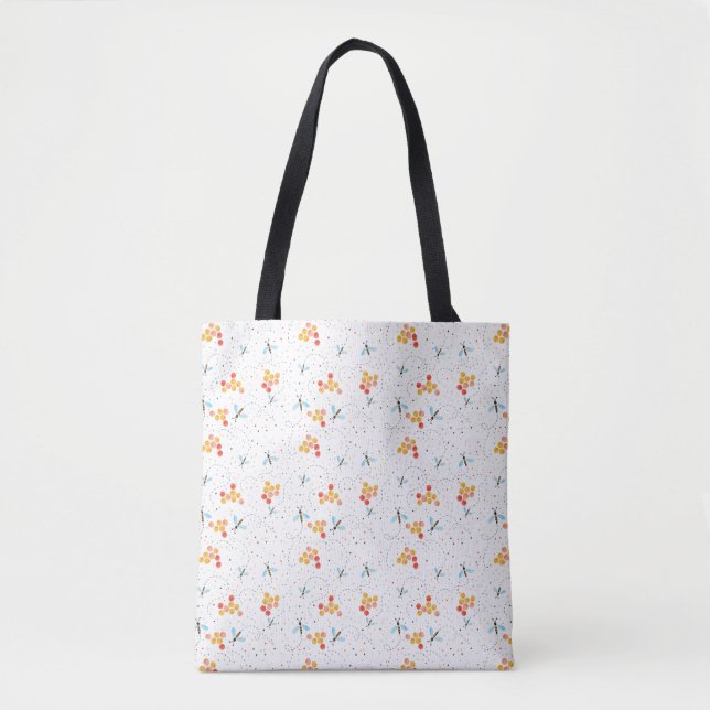 Scandi Bee Pattern Tote Bag (Frente)