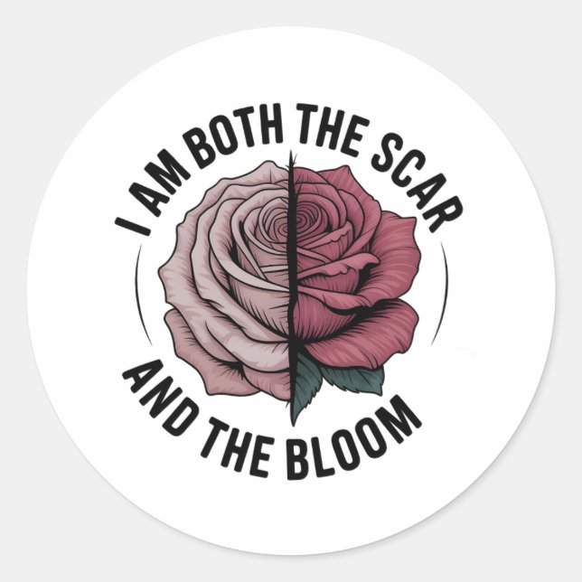 Scar & Bloom – Adesivo Rosa de Cura (Frente)