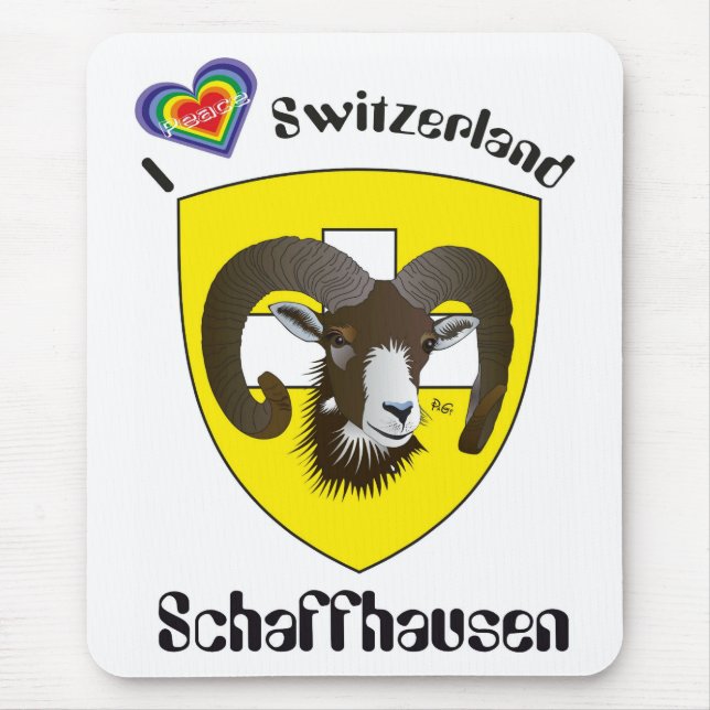 Schaffhausen Schweiz Suisse Svizzera Mousepad (Frente)