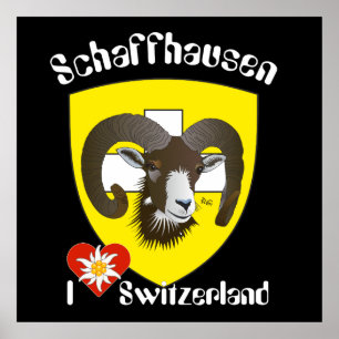 Schaffhausen - Suíça Suisse - Svizzera poster
