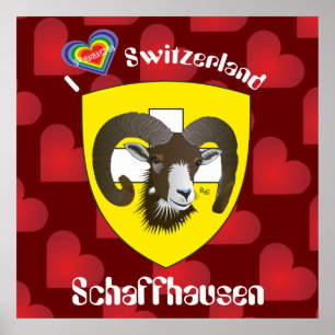 Schaffhausen - Suíça Suisse - Svizzera poster