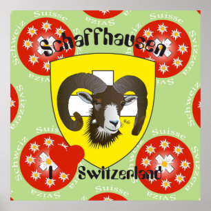 Schaffhausen - Suíça Suisse - Svizzera poster