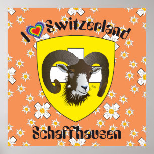 Schaffhausen - Suíça Suisse - Svizzera poster