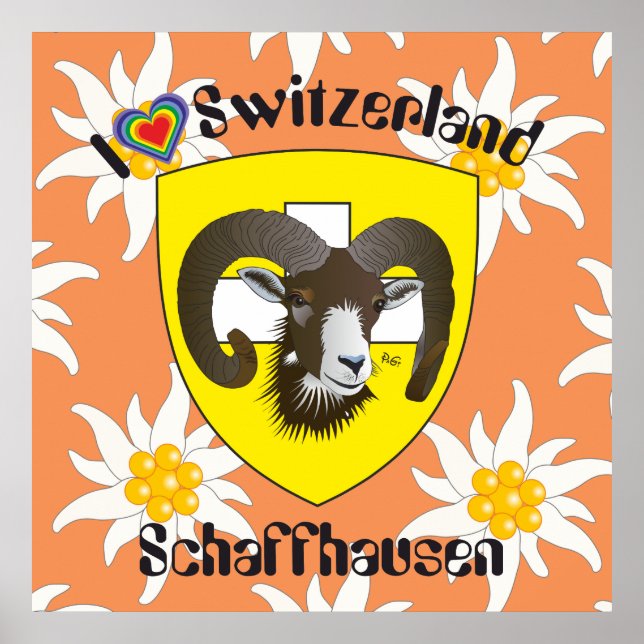 Schaffhausen - Suíça Suisse - Svizzera poster (Frente)