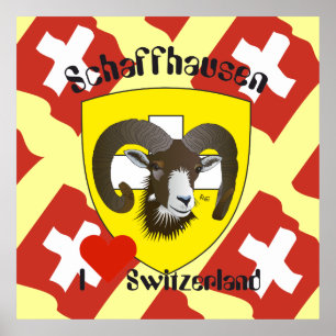 Schaffhausen - Suíça Suisse - Svizzera poster