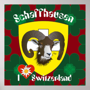 Schaffhausen - Suíça Suisse - Svizzera poster