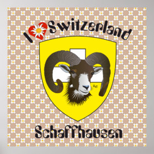 Schaffhausen - Suíça Suisse - Svizzera poster