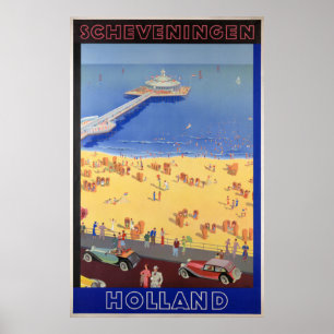 Scheveningen no resto do poster das viagens