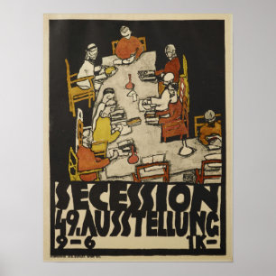 Schiele - Poster Para A Exposição 1918