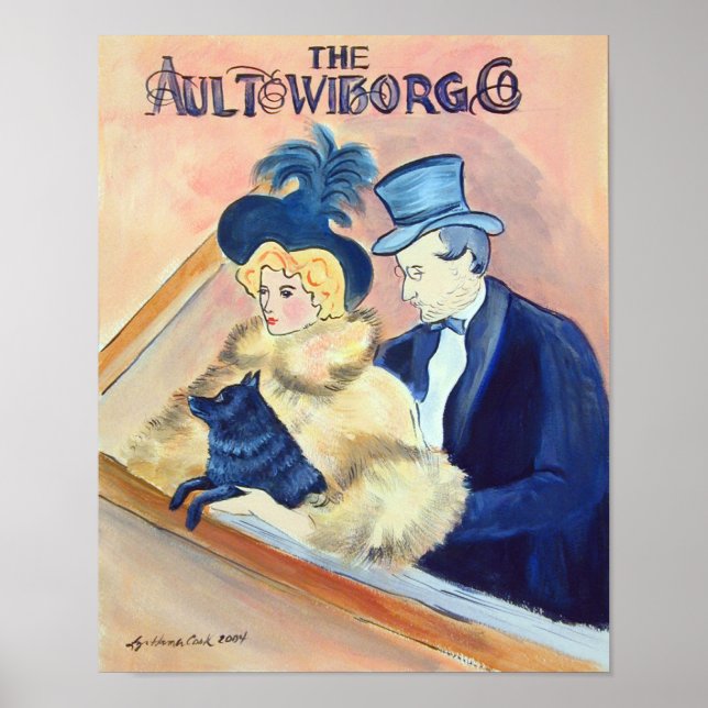 Schipperke Art Wall Impressão (Frente)