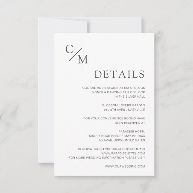 Schlicht elegante Monogramm (Frente)