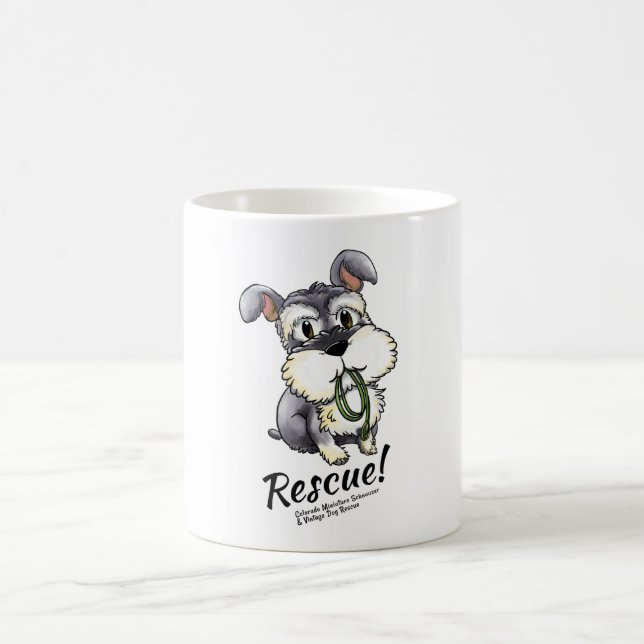 Schnauzer de Fozi - caneca branca (Centro)