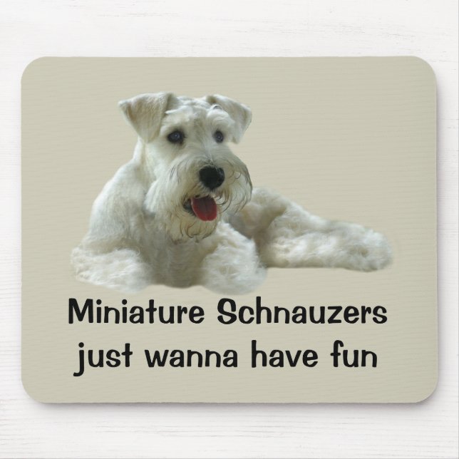 Schnauzer diminuto Mousepad (Frente)