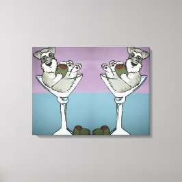 Schnauzer Martini Dobra a Arte Canvas