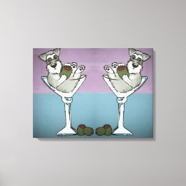 Schnauzer Martini Dobra a Arte Canvas