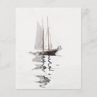 Schooner com duas pernas, com Dory, por Winslow Ho