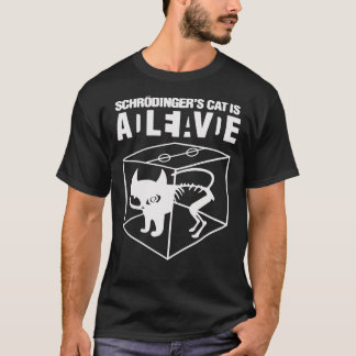 Schrodingers Cat é camiseta Clássica Morto viva