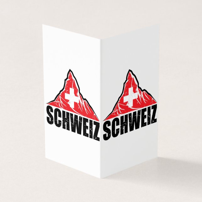 Schweiz Matterhorn Suiça Flag Vintage (Exterior)