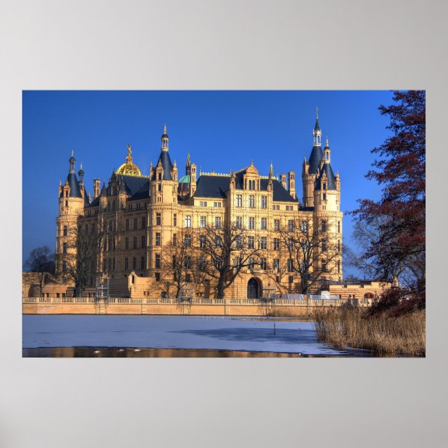 Schwerin Castle-Alemanha Impressão (Frente)