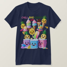Scoop, Sip, Smile – Camiseta de Guloseimas de Verã