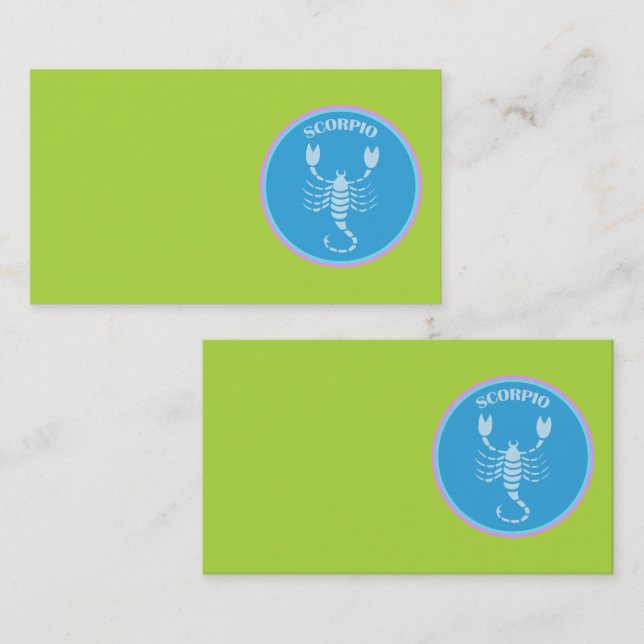 Scorpio Cartão de visita (Frente/Verso)