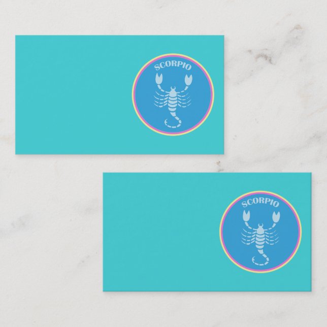 Scorpio Cartão de visita (Frente/Verso)