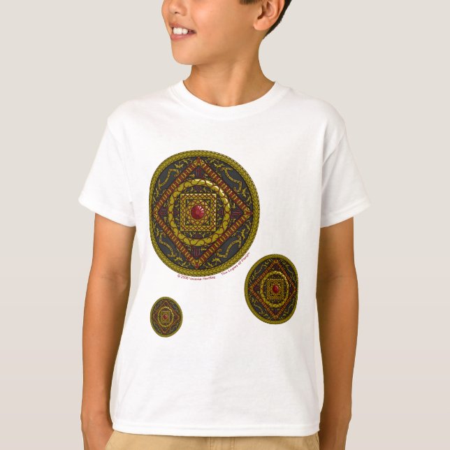 Scorpio Mandala Kid e Camisa de Luz do Bebê (Frente)