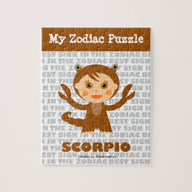 Scorpio, Meu Quebra-cabeça Zodiac (Vertical)