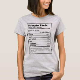 Scorpio Nutrição Fato Zodiac T-Shirt