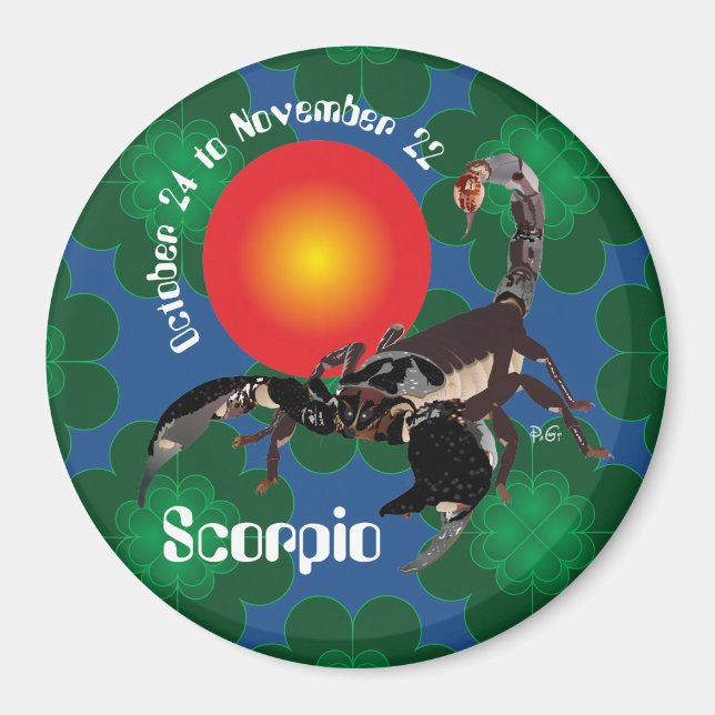 Scorpio October 24 to novembros 22 íman (Frente)