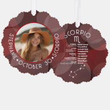 Scorpio Zodiac Astrology Foto Personalizada Birthd